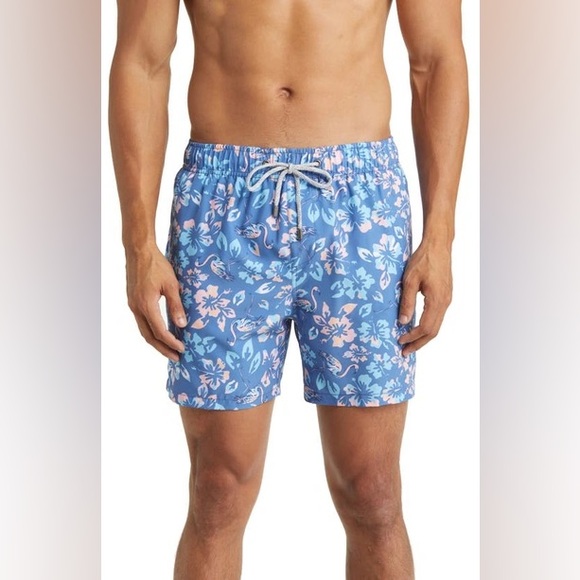 REVOLVE Vintage Summer | Men’s Tropical Turtle Print Swim Trunks - Medium - Picture 1 of 11
